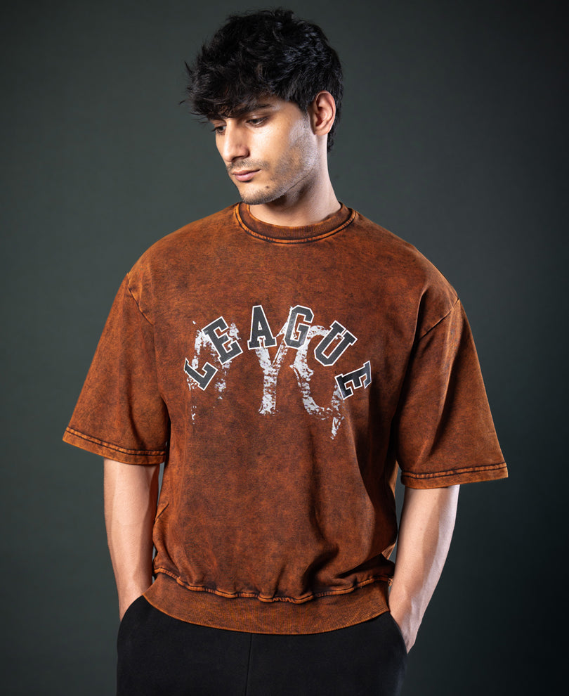Brown Graphic T-Shirt 100% Cotton